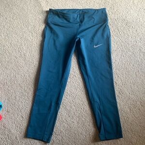 Blue Dri fit Nike athletic leggings